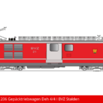 Art. Nr. 610 206 Gepäcktriebwagen Deh 4_4 I BVZ Stalden