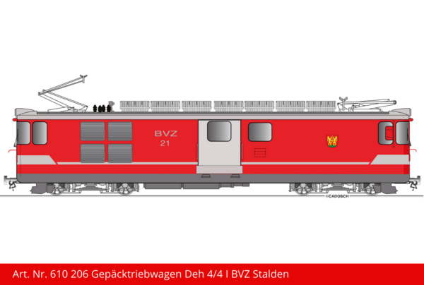 Art. Nr. 610 206 Gepäcktriebwagen Deh 4_4 I BVZ Stalden