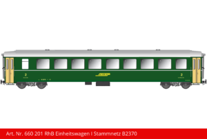 Art. Nr. 660 201 RhB Einheitswagen I Stammnetz B2370