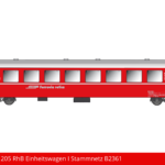 Art. Nr. 660 205 RhB Einheitswagen I Stammnetz B2361
