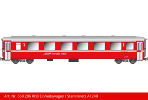 Art. Nr. 660 206 RhB Einheitswagen I Stammnetz A1249