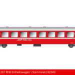 Art. Nr. 660 207 RhB Einheitswagen I Stammnetz B2343