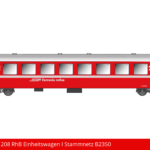 Art. Nr. 660 208 RhB Einheitswagen I Stammnetz B2350