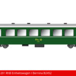 Art. Nr. 661 201 RhB Einheitswagen I Bernina B2452