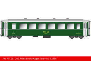 Art. Nr. 661 202 RhB Einheitswagen I Bernina B2456