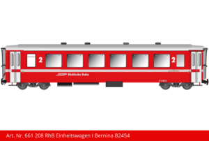 Art. Nr. 661 208 RhB Einheitswagen I Bernina B2454
