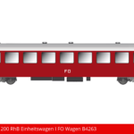 Art. Nr. 662 200 RhB Einheitswagen I FO Wagen B4263