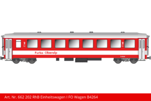 Art. Nr. 662 202 RhB Einheitswagen I FO Wagen B4264