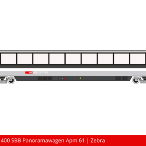 Art. Nr. 560 400 SBB Panoramawagen Apm 61 _ Zebra