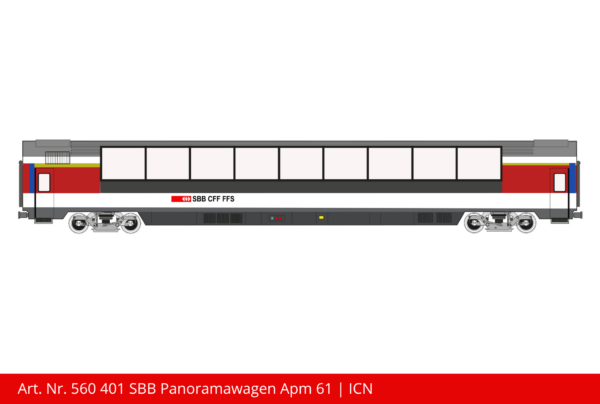 Art. Nr. 560 401 SBB Panoramawagen Apm 61 _ ICN