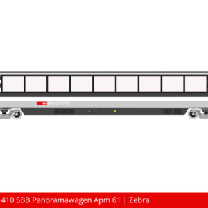 Art. Nr. 560 410 SBB Panoramawagen Apm 61 _ Zebra