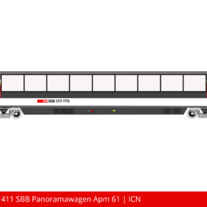 Art. Nr. 560 411 SBB Panoramawagen Apm 61 _ ICN
