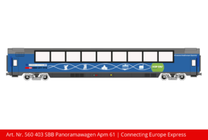 Art. Nr. 560 403 SBB Panoramawagen Apm 61 | Connecting Europe Express
