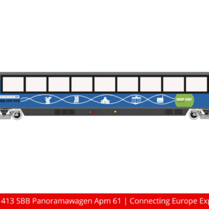 Art. Nr. 560 413 SBB Panoramawagen Apm 61 | Connecting Europe Express