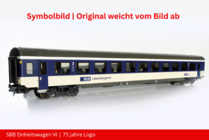 Art. Nr. 560 44x SBB Einheitswagen Vl _ 75 Jahre Logo