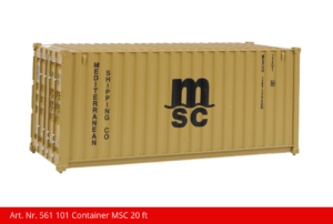 Art. Nr. 561 101 Container MSC 20 ft