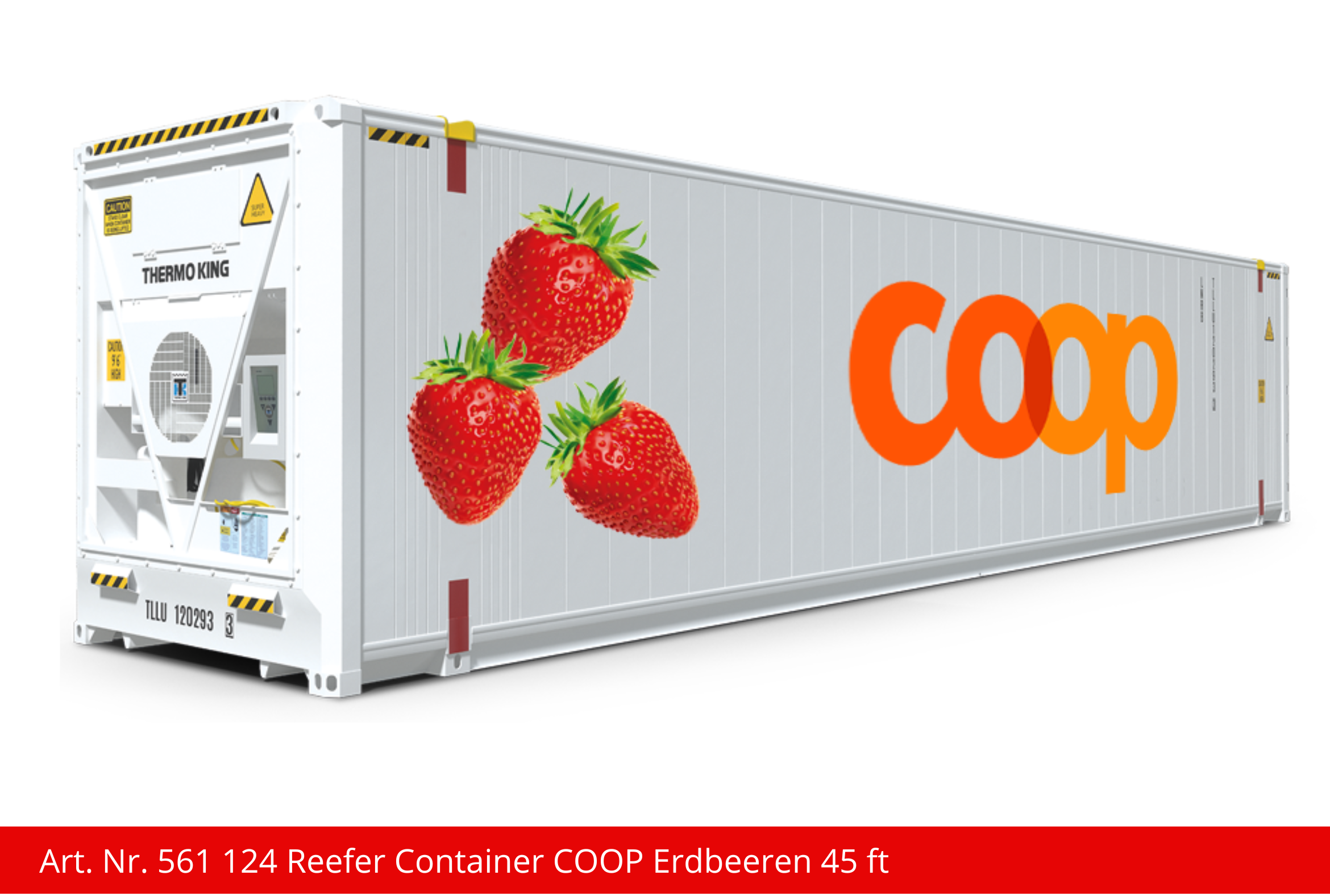 Reefer Container COOP Erdbeeren 45 ft