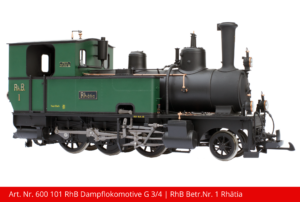 Art. Nr. 600 101 RhB Dampflokomotive G 3_4 _ RhB Betr.Nr. 1 Rhätia