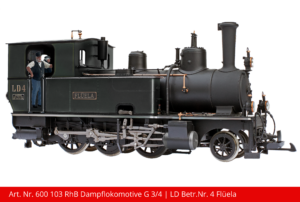 Art. Nr. 600 103 RhB Dampflokomotive G 3_4 _ LD Betr.Nr. 4 Flüela