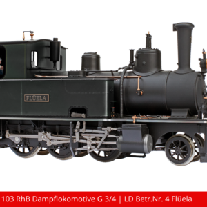 Art. Nr. 600 103 RhB Dampflokomotive G 3_4 _ LD Betr.Nr. 4 Flüela