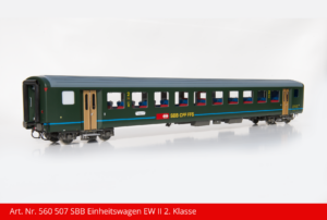 Art. Nr. 560 507 SBB Einheitswagen EW II 2. Klasse